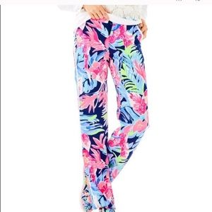Lilly Pulitzer Madeira Pant High tide navy tropicolada
